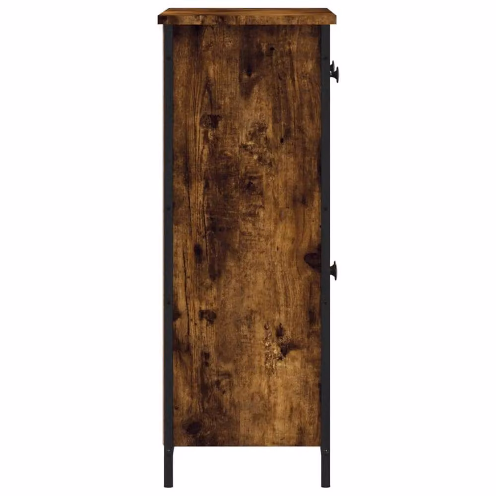 Berkfield Home Smoked Oak Sideboard in Brown, W/D/H: 70 x 30 x 80 cm – 4