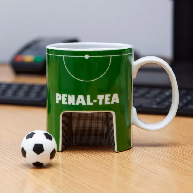 Boxer Gifts Penal-tea Ceramic Mug in Green and Multicolour – 1