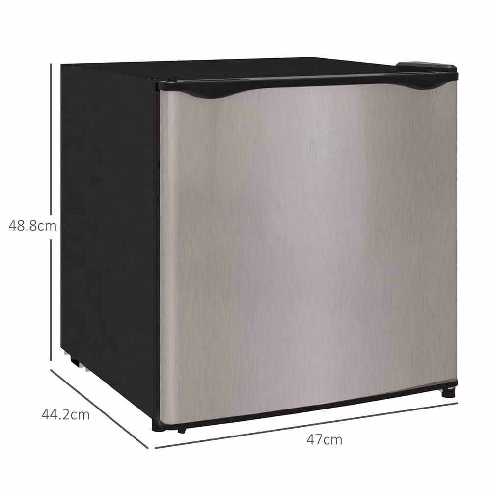 STILVORA 35L Mini Upright Countertop Freezer with Reversible Door in Silver Stainless Steel – 4
