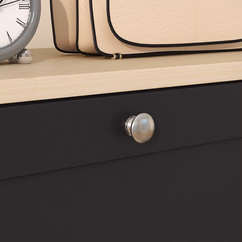 ERGOVEXA Modern Black 3-Drawer Shoe Storage Cabinet with Tilting Compartments, W/D/H: 60.0 x 23.5 x 115.0 cm – 8