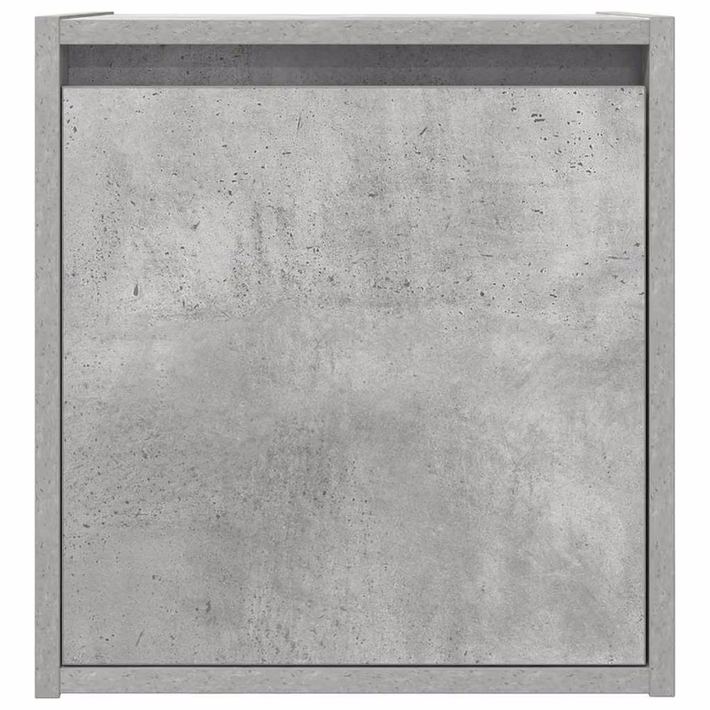 Berkfield Home Wall-Mounted Bedside Cabinet in Concrete Grey, W/D/H: 38 x 34 x 40 cm – 3
