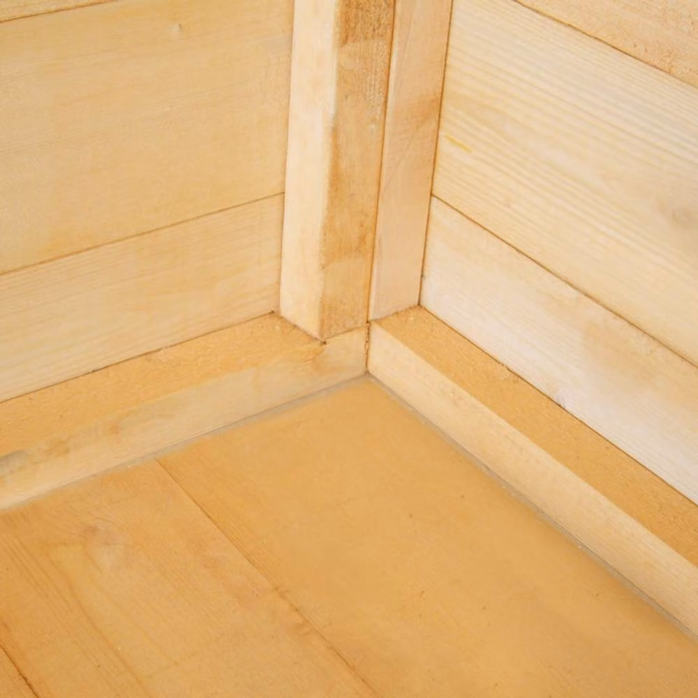 Shires Pressure Treated Shiplap Corner Garden Shed in Beige