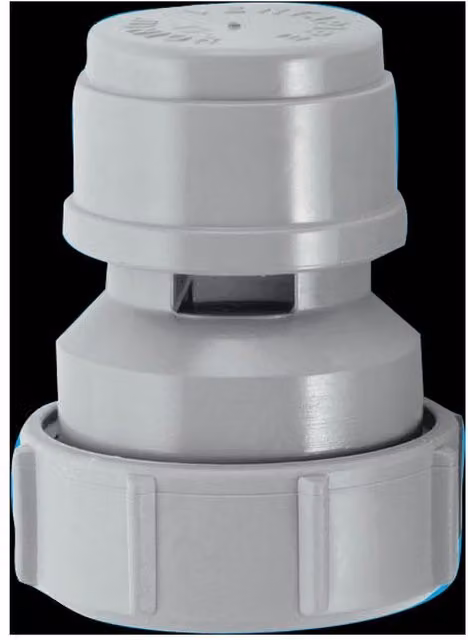 McAlpine VP15M Ventapipe 15 Air Admittance Valve with 1.25 inch Universal Outlet, Grey