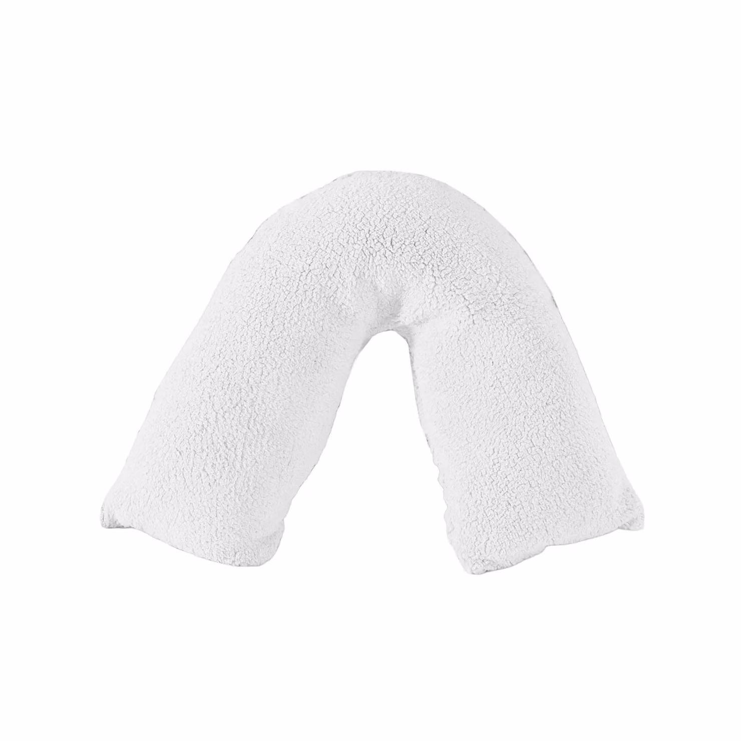 Snug City Home Sweet Home UK Teddy Fleece V Shaped Pillowcase in White – 2