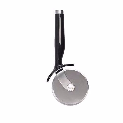 KitchenAid Stainless Steel Pizza Cutter and Pastry Wheel in Black