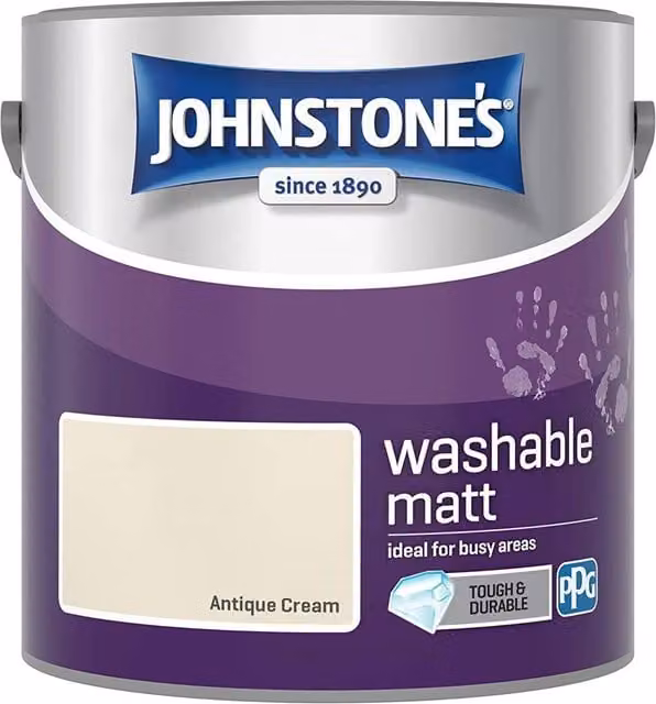 Johnstones Low Emission Water Based Matt Latex Paint in Beige