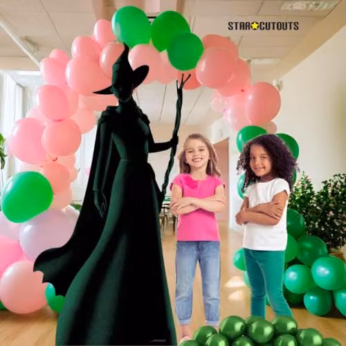 Star Cutouts SC4653 Wicked Elphaba Green and Black Silhouette Lifesize Cardboard Cutout, Height: 163 cm – 6