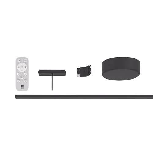 Eglo Low-Voltage Track Plus System Expandable Set in Black with Remote Control
