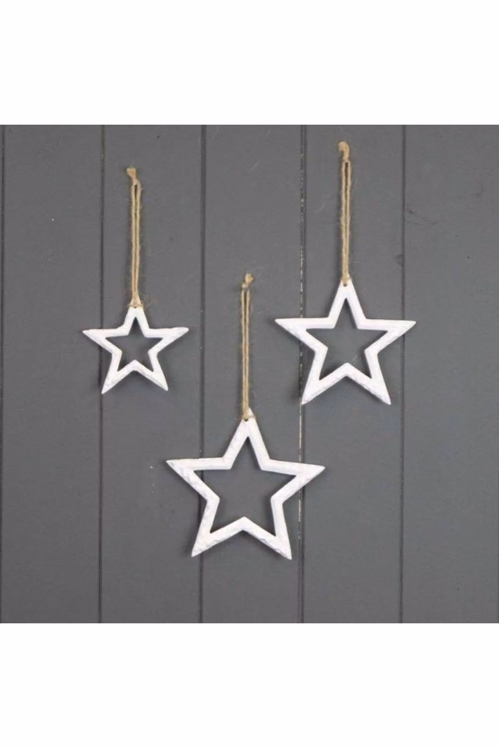 KDMD White Ceramic Festive Hanging Star Pendant – 2