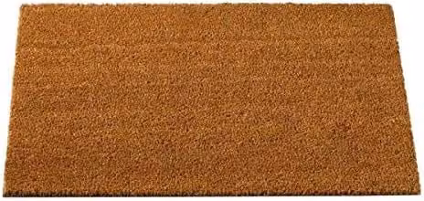 Marco Paul Heavy Duty Coir Door Mat in Beige, Rectangular, W/D/H: 75 x 45 x 1 cm