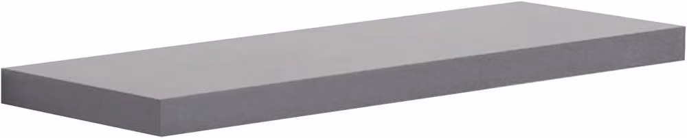 SPOT ON DEALZ Grey High Gloss MDF Floating Wall Shelf, W: 60 cm, D: 23.5 cm, H: 4 cm – 4