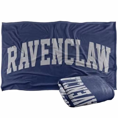 Warner Bros. Harry Potter Ravenclaw Arched Silky Touch Super Soft Fleece Throw Blanket, Multicolour, W: 91.44 cm x D: 147 cm