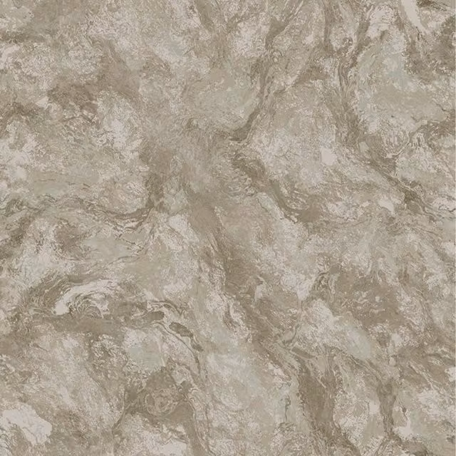Holden Decor Levanto Abstract Marble Metallic Swirls Vinyl Textured Wallpaper in Beige
