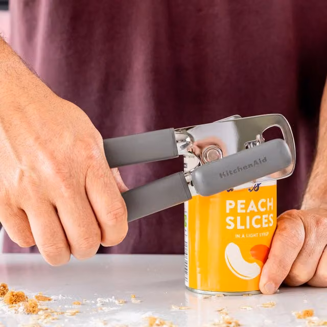 KitchenAid Multifunction Tin Opener with Stainless Steel Blade, Grey, 20 cm