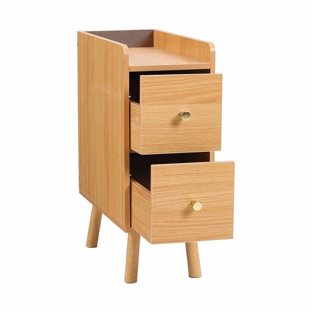 SPETLEK 2 Tier Bamboo Bedside Table in Brown – 2