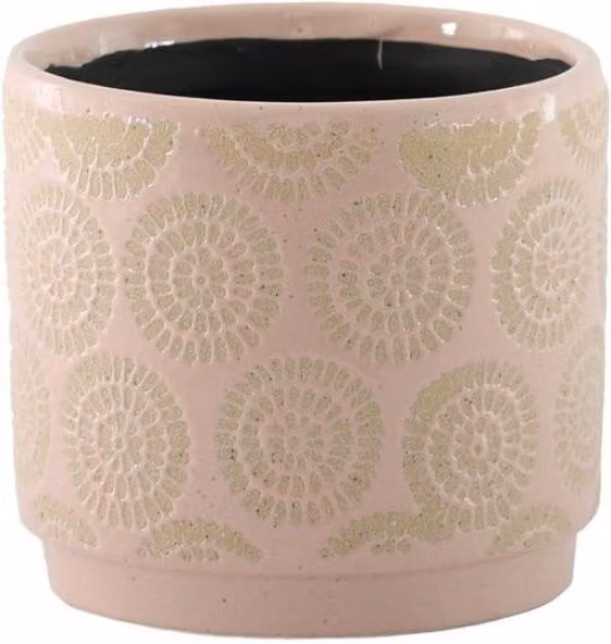 KDMD Hortus Melbourne Cosmos Pink Ceramic Tabletop Pot, W/D/H: 13.0 x 13.0 x 14.5 cm – 1