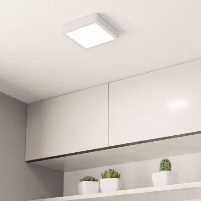 Eglo Fueva 6 White Square LED Ceiling Light – 1