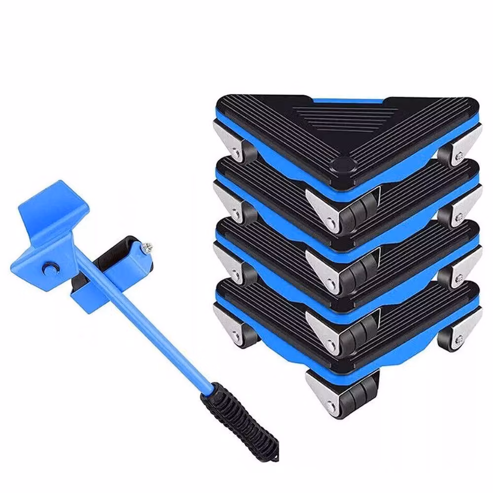 FLAVORA Heavy Duty Furniture Shifter Lifter Wheels, Blue, W: 1000 cm, D: 52 cm – 2
