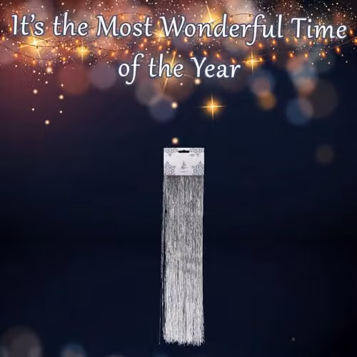 VFM e-Store Angel Hair Christmas Decoration, Silver, W/H: 38 x 50 cm – 2
