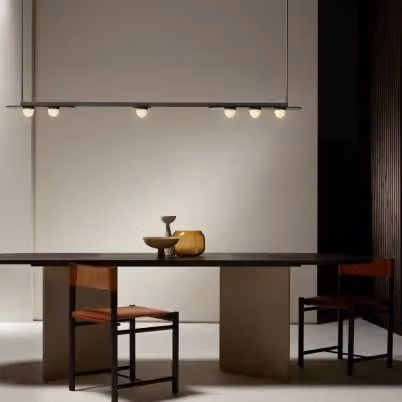 CTO Lighting Modulo Horizontal DALI-A Suspended Bar Chandelier in Black