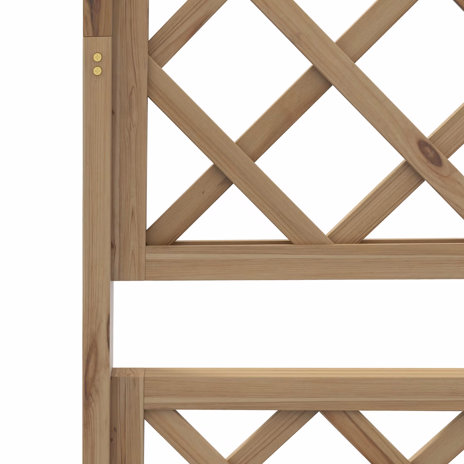 Outsunny Wooden Raised Garden Planter Box with Decorative Trellis for Climbing Plants, Brown/Beige, W/D/H: 183 x 55 x 99 cm – 6
