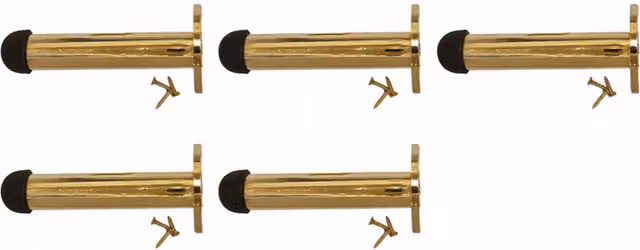 Betley Butterfly Straight Projection Door Stop in Brass Gold