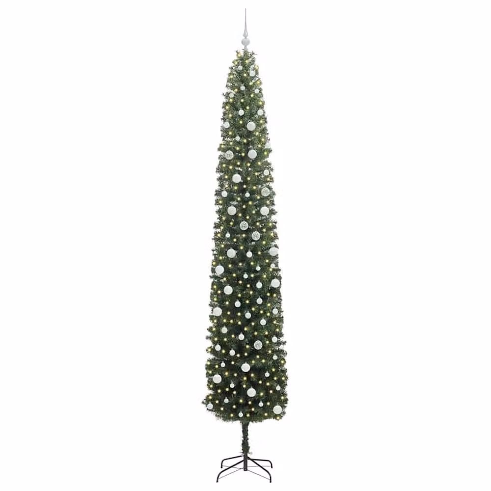 Berkfield Home Artificial Green Christmas Tree with 300 Warm White LEDs and Stand, Height: 300 cm – 3