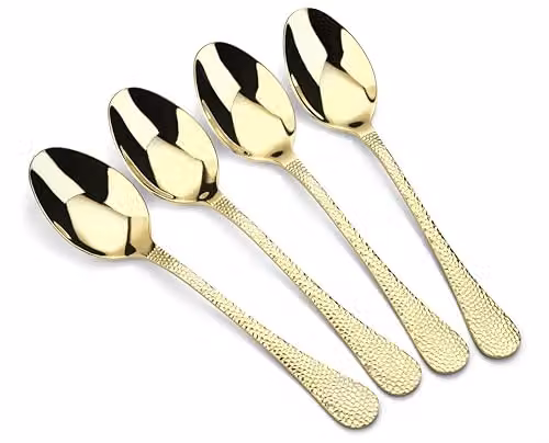 Arthur Price Champagne Avalon Set of 4 Gold Coated Stainless Steel Serving Spoons – 1
