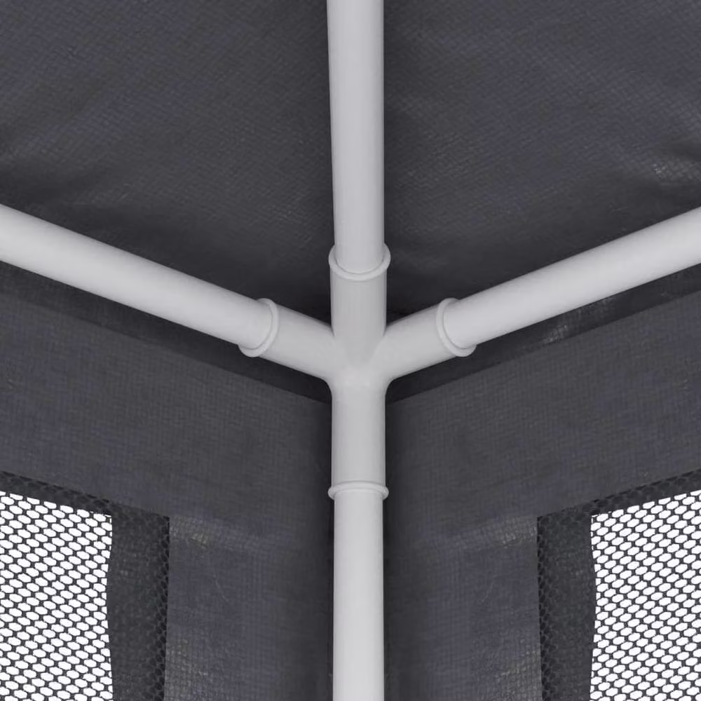 Berkfield Home Party Tent with 4 Mesh Sidewalls, Anthracite Dark Grey, W x D: 300 x 300 cm – 5
