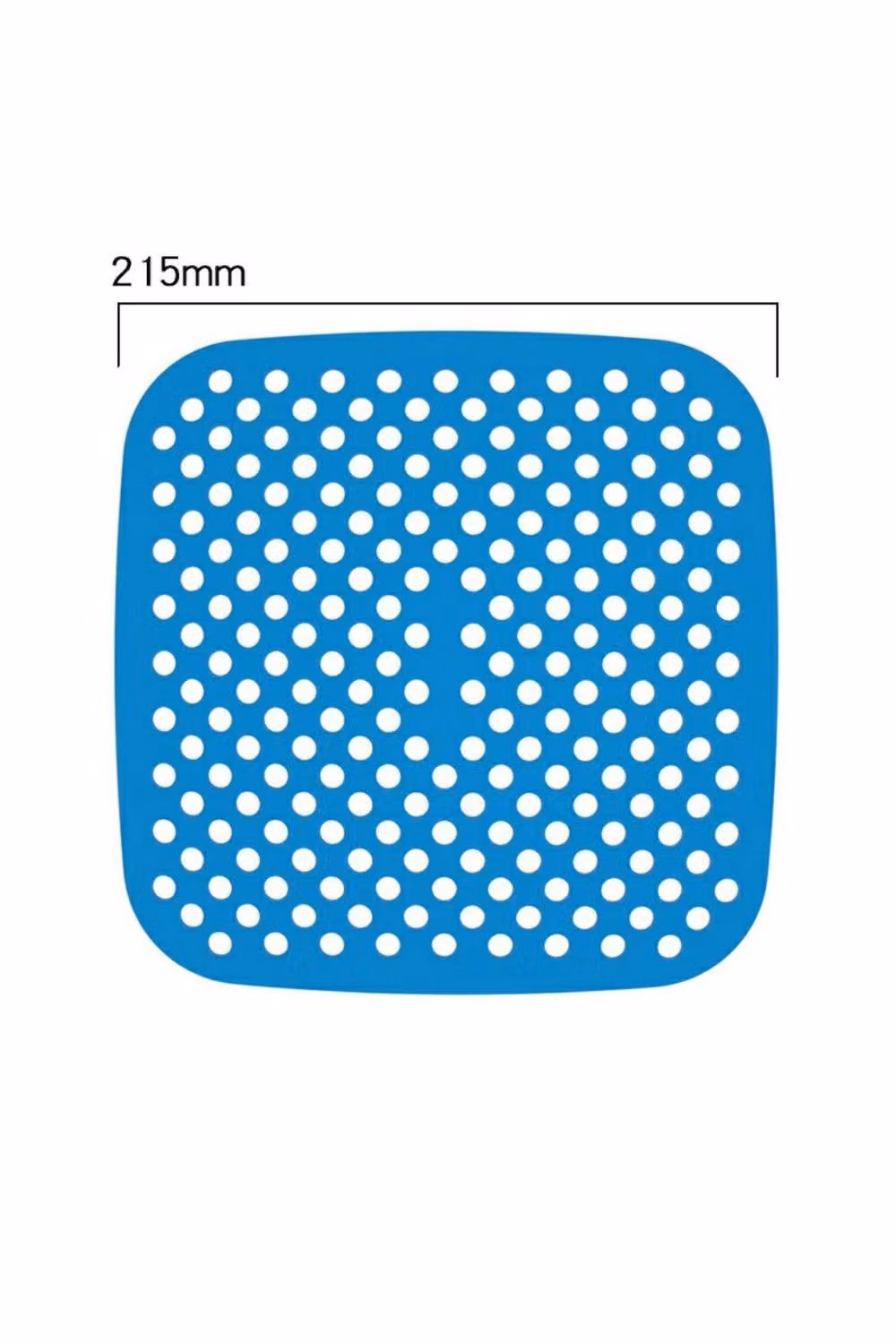KDMD Reusable Nonstick Silicone Air Fryer Liner Mat, Blue, Diameter: 21.59 cm – 2