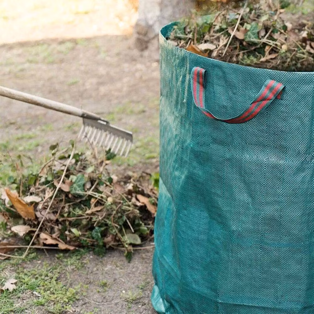 KORVIXA 2x 272L Heavy Duty Green Garden Waste Bags, W/D/H: 100 x 100 x 100 cm – 5