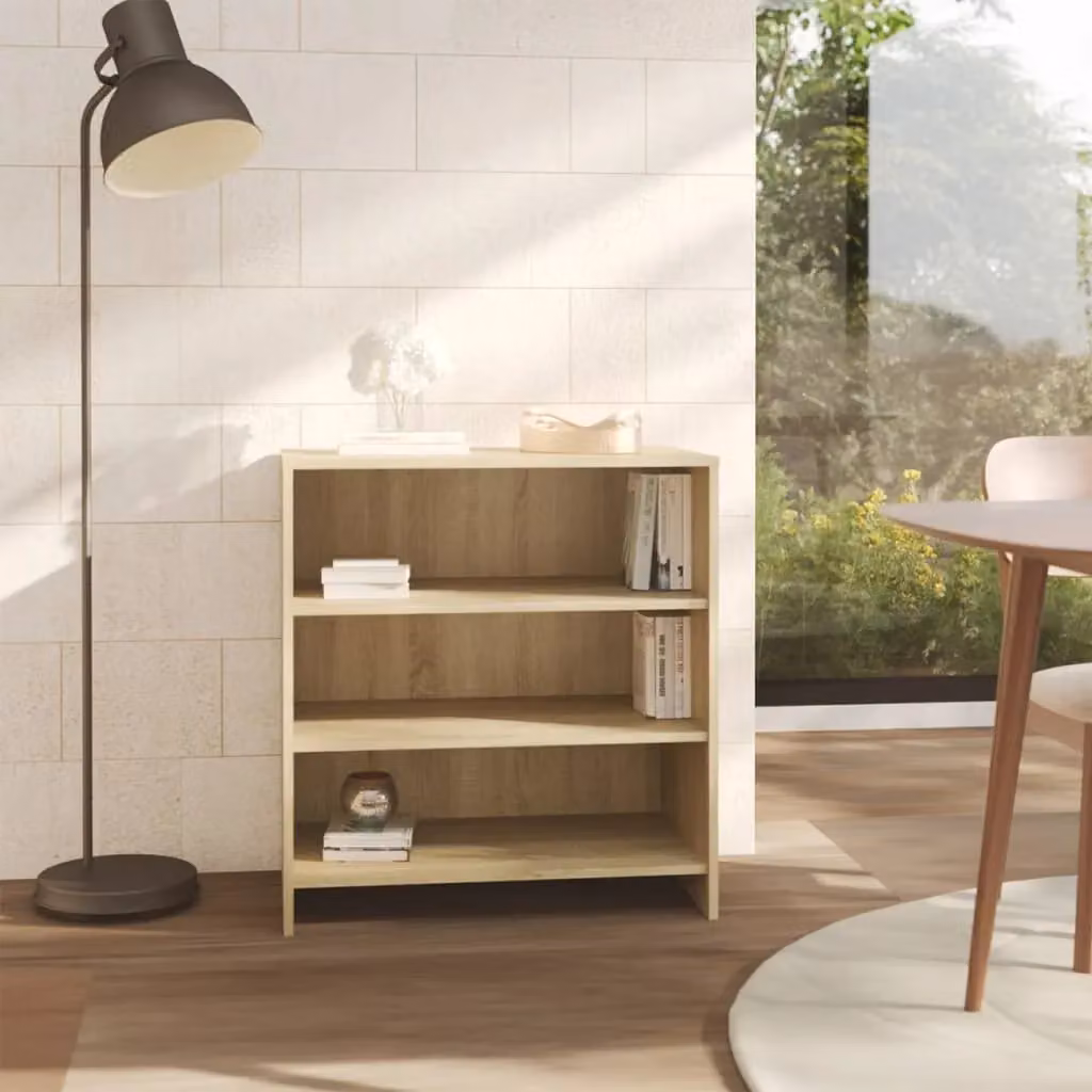 Berkfield Home Sonoma Oak Sideboard in Beige, W: 70 cm, D: 40.5 cm, H: 75 cm – 3