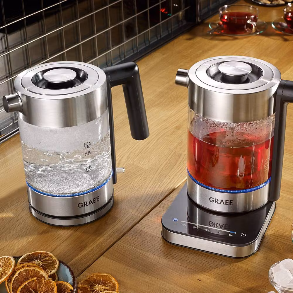 Graef Silver Glass Tea Kettle and Maker with 1 Litre Capacity – 2