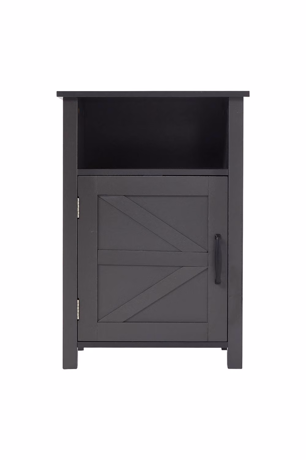Living and Home Grey Melamine-Faced MDF Bedside Table – 4