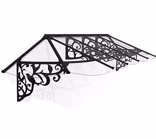 Palram Canopia Lily 3600 Curved Lean-to Canopy, Black – 1
