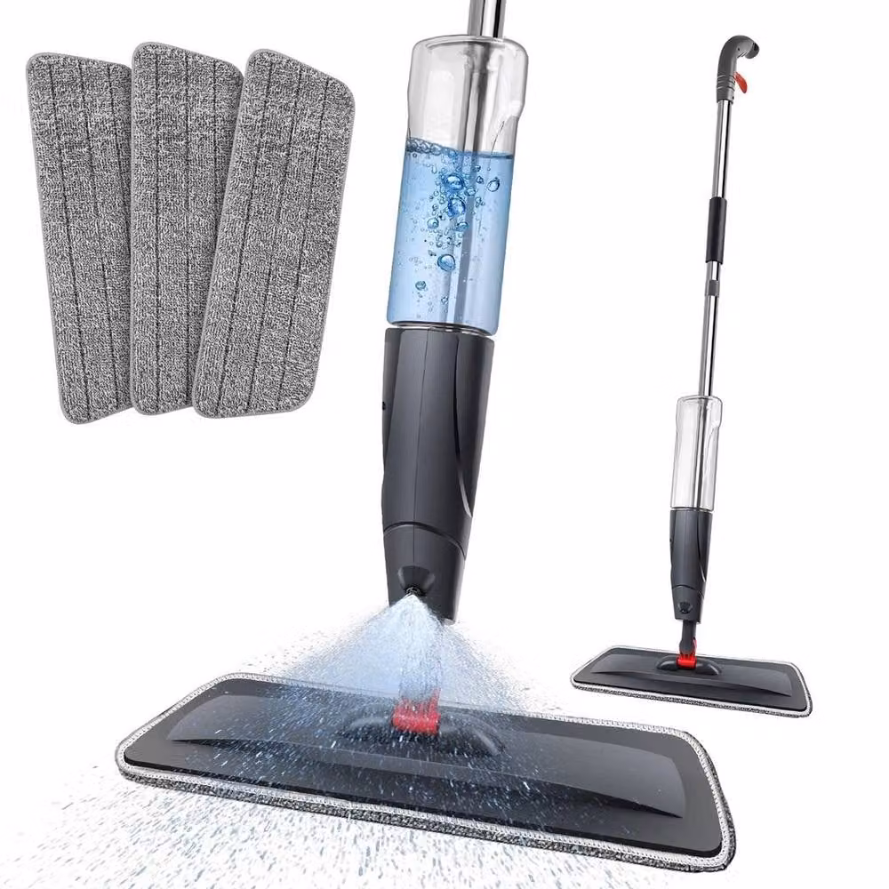 FLAVORA Spray Mop with Microfibre Pad, Grey – 2