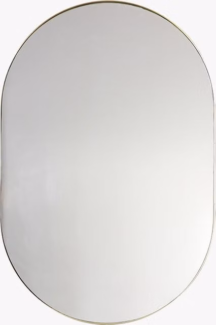 Perch & Parrow Good Lookin' Champagne Elliptical Gold Wall Mirror