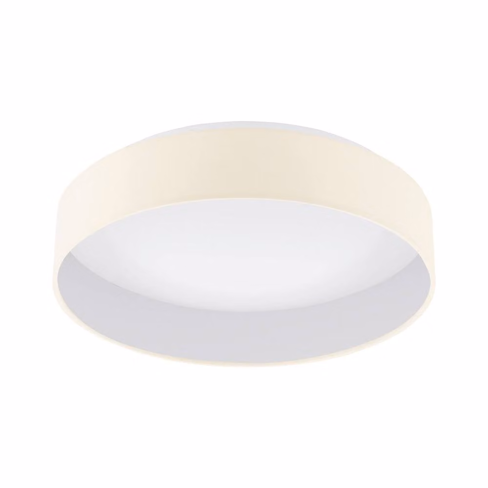 Eglo Palomaro Dimmable LED Ceiling Light with Beige Fabric Shade and Warm White Light – 2