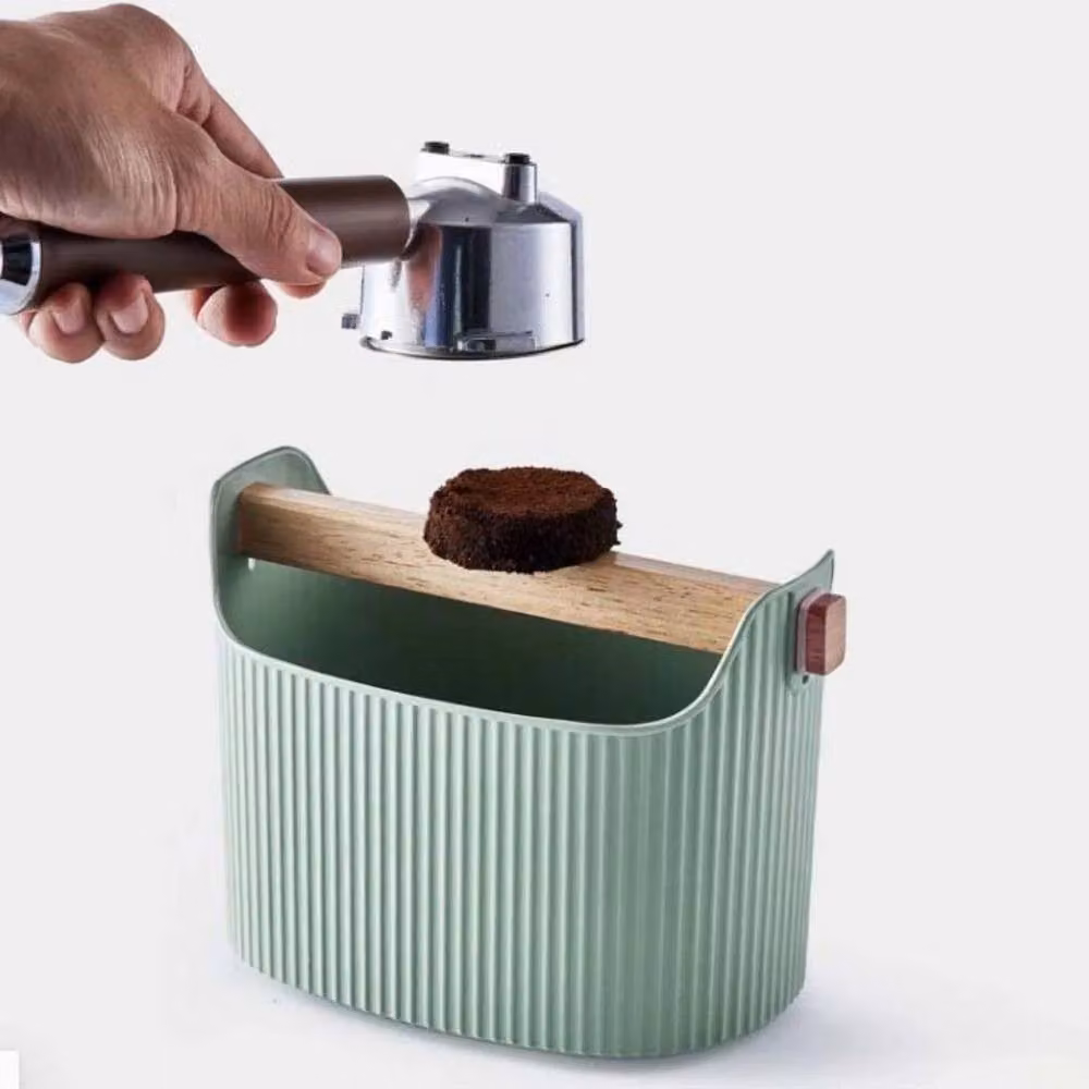 PAWNORA Large Capacity Coffee Grind Knock Box in Green – 3