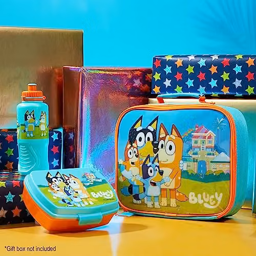 Bluey 3 Piece Lunch Set with Insulated Bag, Lunch Box and 430ml Water Bottle, Multicolour – 2