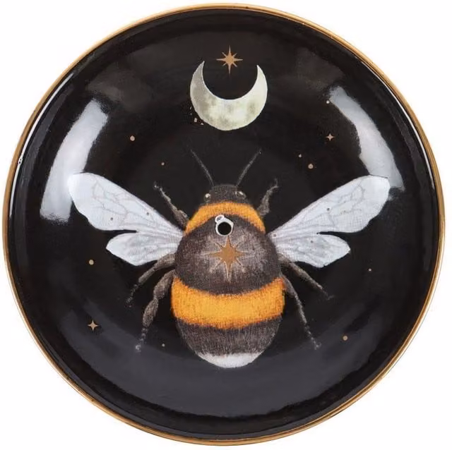 Something Different Ceramic Forest Bee Incense Holder in Black – 1