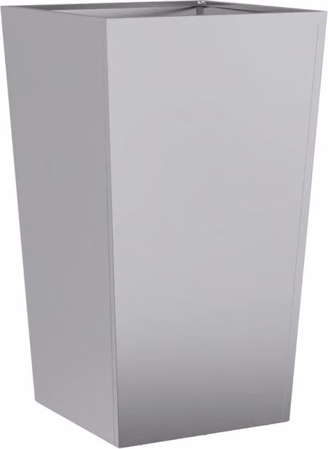 Berkfield Home Galvanised Steel Garden Planter in Grey, W/D/H: 45 x 45 x 75 cm – 1