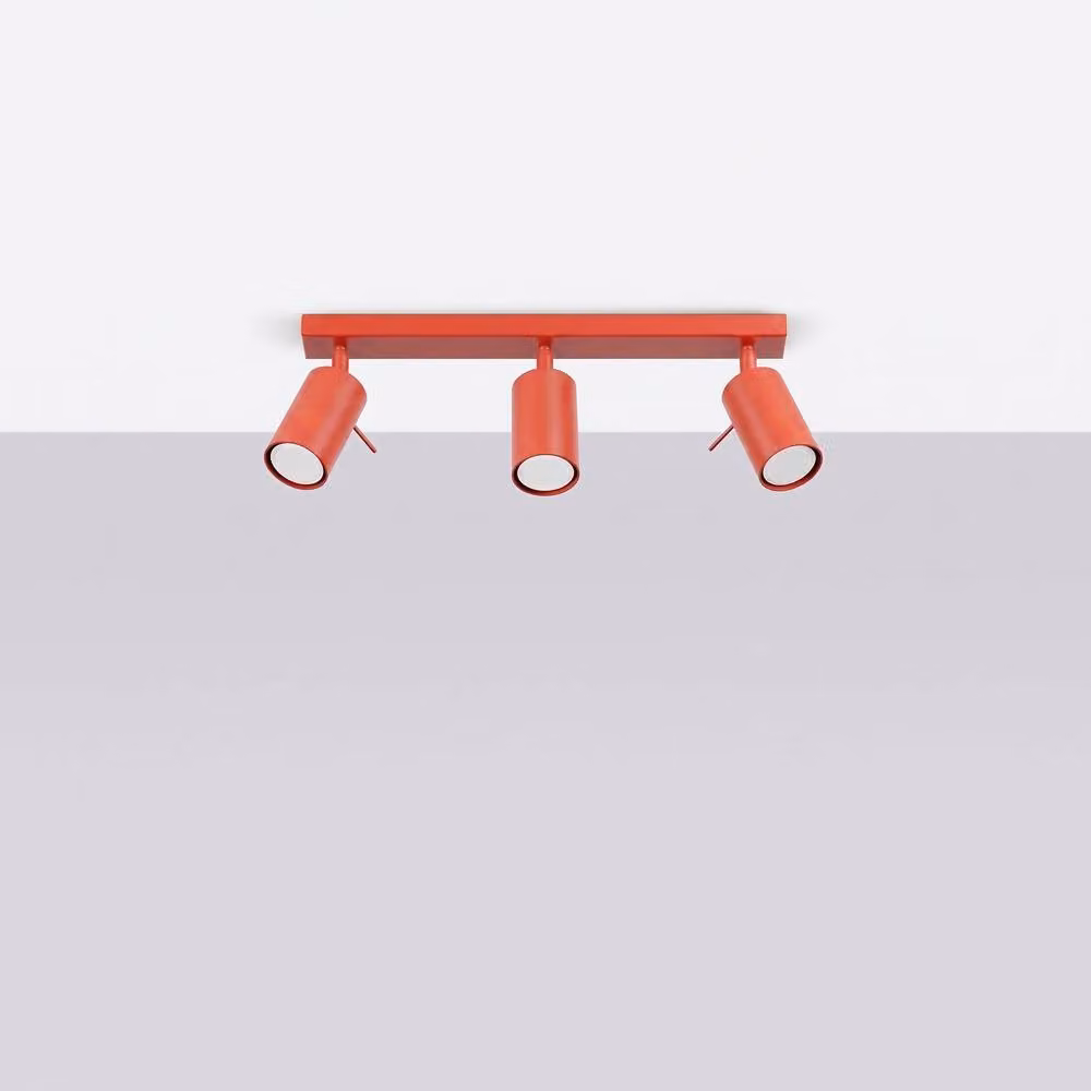 Sollux Lighting Modern Red Ring Ceiling Lamp, W/D/H: 45 x 16 x 6 cm – 2