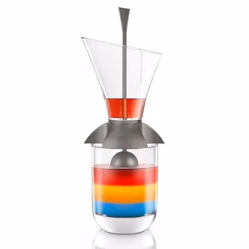 Final Touch Multicolour Glass Rainbow Cocktail Layering Tool – 1