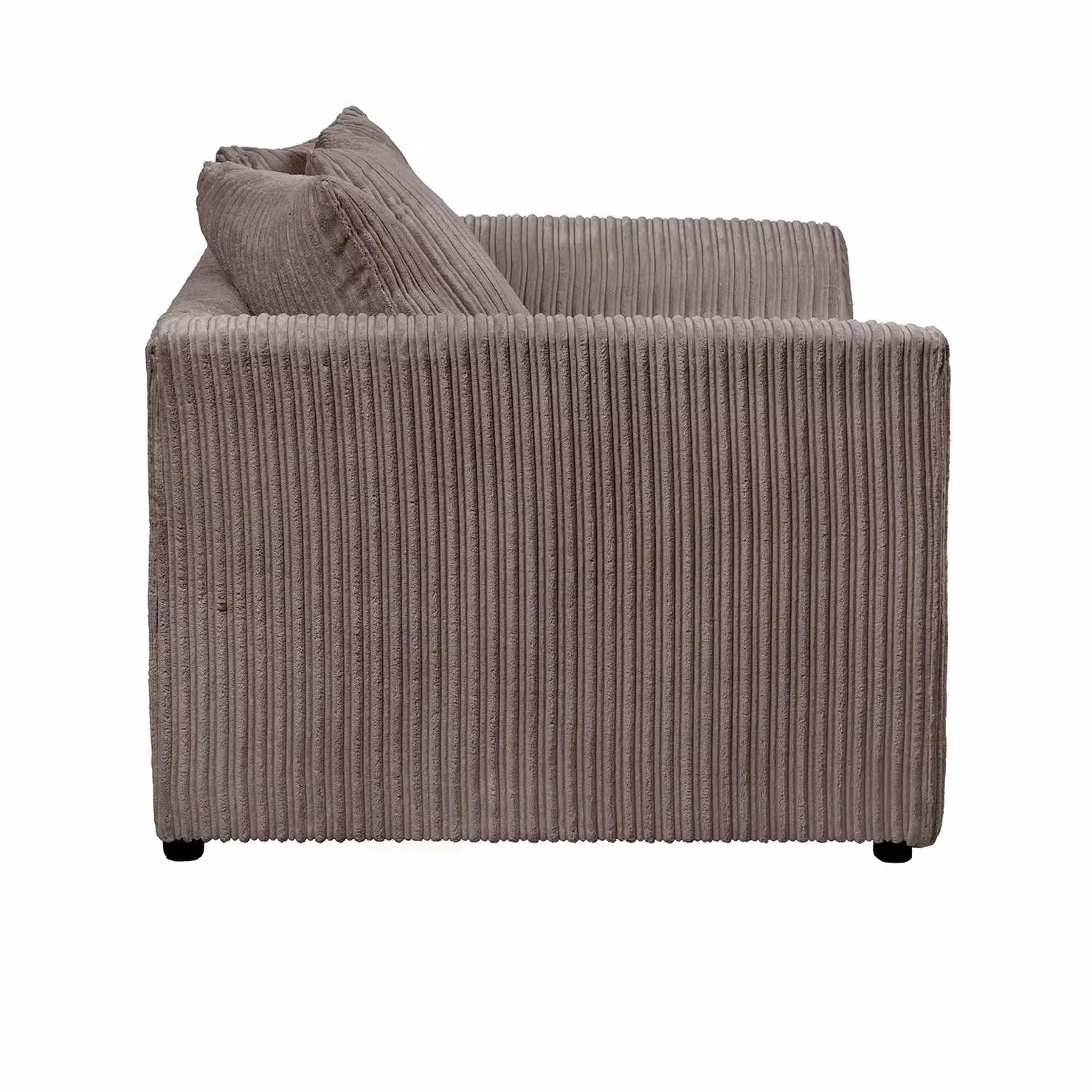 LUXURY LIFE Dylan 2 Seater Sofa in Grey Jumbo Cord Fabric – 2