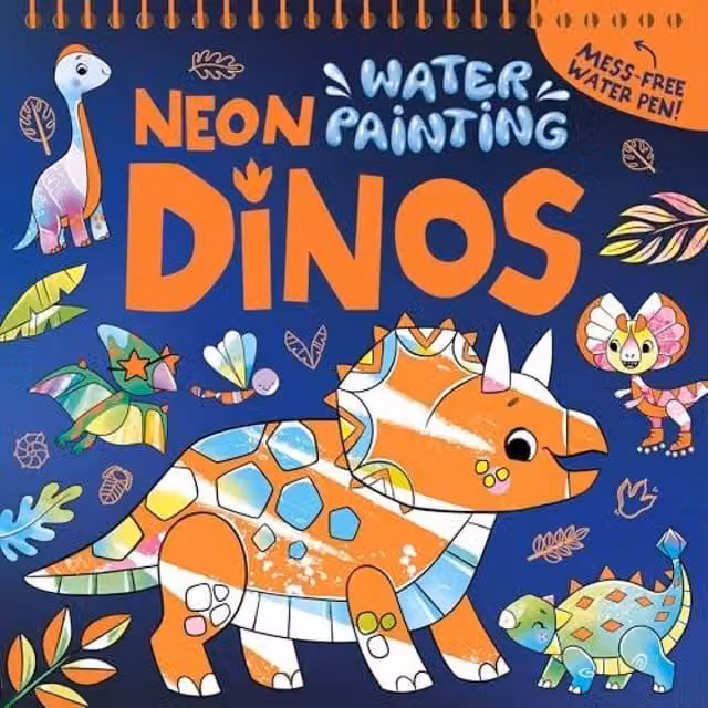 Igloo Books Ltd Neon Dinos Multicolour Paperback Book