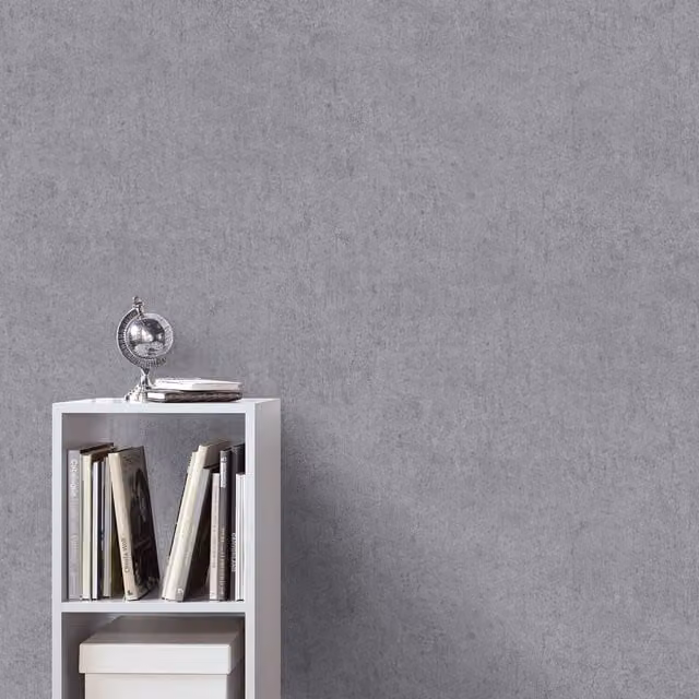Erismann Savannah Luxury Plain Modern Grey Non-Woven Vinyl Wallpaper Roll