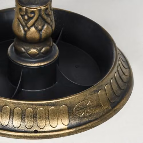 Outsunny Bronze Tone Bird Bath with 2 Decorative Birds, Height: 81 cm – 7