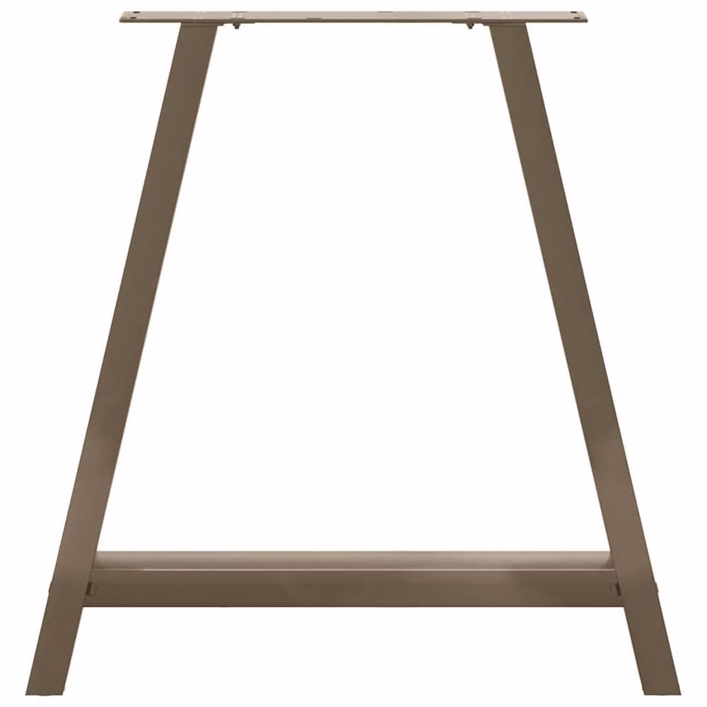 Berkfield Home Modern A-Shaped Coffee Table Legs in Bronze Steel, 2 Pieces, H: 72-73 cm x W: 80 cm – 4