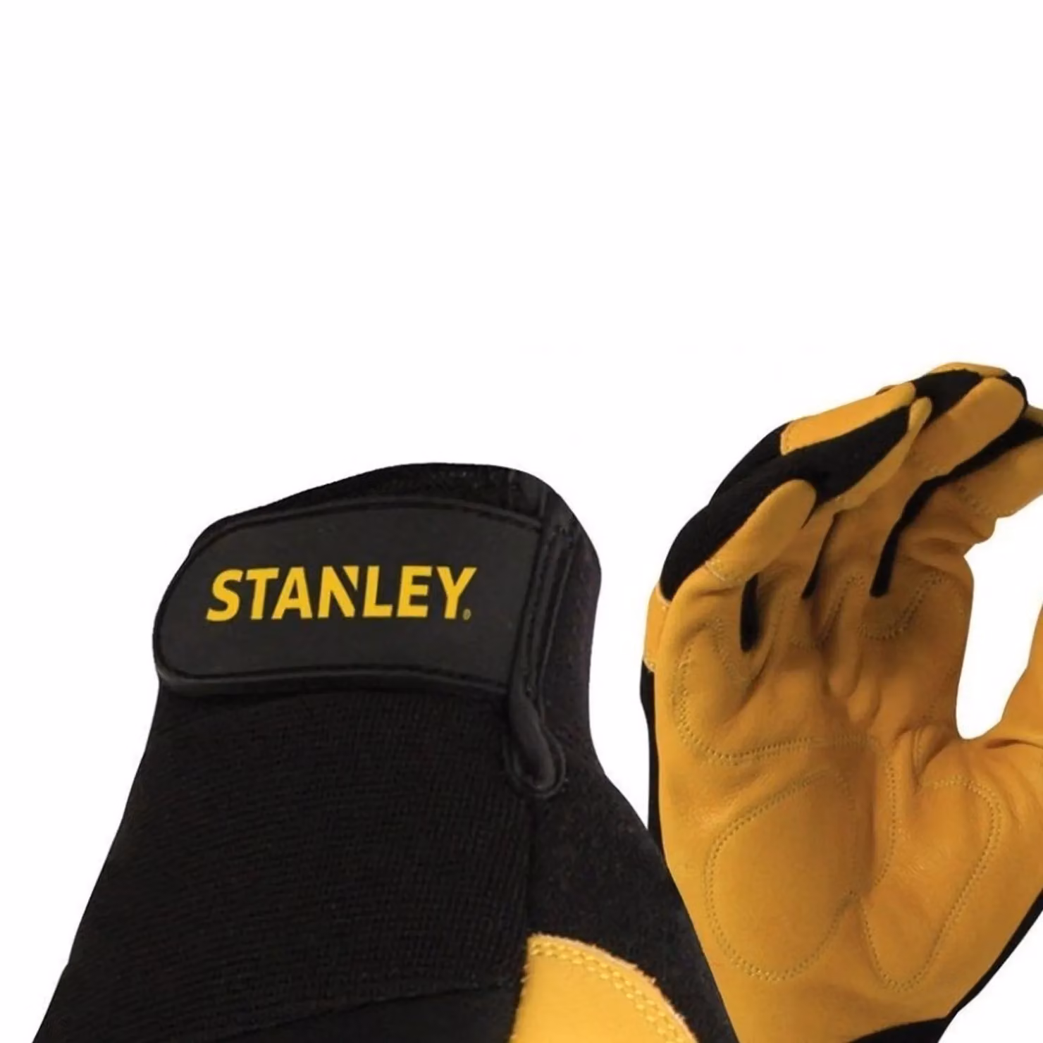 Stanley SY750 Hybrid Performance Leather Gloves in Multicolour, Size Large – 2